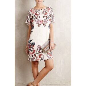Anthropologie Kavita Bhartia Small Size Nami Shift Motif Dress floral Lined